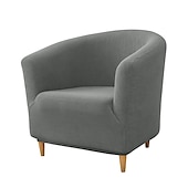 cheap Armchair Cover &amp; Armless Chair Cover-Club Chair Cover Barrel Chair Slipcover Burgundy Stretch Tub Chair Slipcover, Arm Chair Sofa Cover For Dogs Pet, Washable Couch Furniture Protector Soft Durable