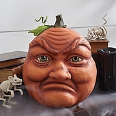 cheap Halloween Hanging &amp; Tabletop Decorations-Halloween Decoration Courtyard Decoration Halloween Monster Combinations Pumpkin Venue Layout Props Pumpkin Bar Expressive Pumpkin Statue
