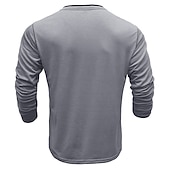 olcso Alkalmi Henley póló-Férfi Gombos póló Henley ing Tee Top Hosszú ujj Henley Nyár Sima Divat Dizájn Alap Vakáció Utca Alkalmi Fehér Sárga Piros Férfi felső póló