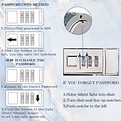 Χαμηλού Κόστους Notebooks &amp; Planners-Α5 180 Σελίδες Ρετρό Βιβλίο Κωδικού Πρόσβασης με Κλειδαριά Δημιουργικό Χειροποίητο Ημερολόγιο Πάχος Χαρτιού Σημειωματάριο Φοιτητή Δώρο Επιστροφής στο Σχολείο Σημειωματάριο Γραφικής Ύλης