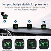 levne HUD displeje-g4s hud gps head up display led automatický rychloměr elektronika digitální připomenutí alarmu gps hud autopříslušenství pro všechny vozy