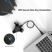 رخيصةأون أجهزة توجيه لاسلكية-محول wifi للكمبيوتر المحمول ، ac1300 usb3.0 ، بطاقة شبكة USB مزدوجة النطاق للكمبيوتر ، دونجل USB wifi عالي السرعة مع قاعدة مغناطيسية ، USB wifi إشارة الداعم