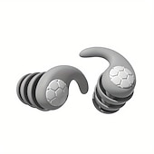 abordables Soins Personnels &amp; Santé-1 paire de bouchons d&#039;oreille en silicone doux et confortables bouchons d&#039;oreille isolation phonique réduction du bruit écouteurs filtre de bruit dormir natation étanche trois couches muet