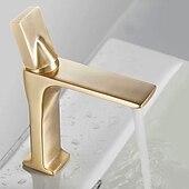 abordables Robinets de lavabo-robinet de lavabo de salle de bain - robinets de bain monotrou classiques électroplaqués