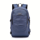 お買い得  整理と収納-1pc 大容量ラップトップ収納バックパック通学屋外キャンプ旅行盗難防止防水スポーツバッグ usb 充電ポート父の日ギフト誕生日ギフト