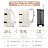 abordables Sacs à Dos de Plein Air-Sac à dos de voyage extensible avec port de chargement USB – sac à main de grande capacité pour hommes et femmes, voyages d&#039;affaires, d&#039;université ou de week-end