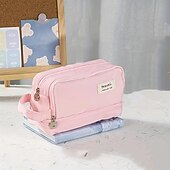 preiswerte Federmäppchen &amp; Halter-Lila Federmäppchen mit großem Fassungsvermögen, Stifttasche, Halter, Box für Mädchen, Büro, Studenten, Schreibwaren, Organizer, Schulbedarf, Geschenk zum Schulanfang