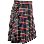 olcso Alsók-Punk és gótika Középkori Szoknya Kilts skót Férfi Kelta Alkalmi / Napi Felnőttek Szoknya