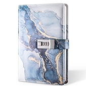 Χαμηλού Κόστους Notebooks &amp; Planners-Α5 180 Σελίδες Ρετρό Βιβλίο Κωδικού Πρόσβασης με Κλειδαριά Δημιουργικό Χειροποίητο Ημερολόγιο Πάχος Χαρτιού Σημειωματάριο Φοιτητή Δώρο Επιστροφής στο Σχολείο Σημειωματάριο Γραφικής Ύλης