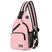 olcso Könyvtáskák-1db crossbody hátizsák mellkas táska fülhallgató lyukkal utazó hátizsák többfunkciós hátizsák hátsó iskolatáska