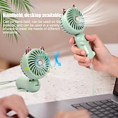 رخيصةأون المراوح-مروحة صغيرة بلا شفرات USB - مروحة كهربائية محمولة مبتكرة، قابلة للشحن للاستخدام على المكتب أو في الهواء الطلق