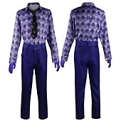 cheap Men&#039;s Costumes-The Dark Knight Clown Cosplay Costume Outfits Cosplay Movie Cosplay for Men&#039;s Adults&#039; Carnival Masquerade