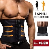 olcso Testmasszírozó-férfi karcsúsító alakformáló férfi derék edző cincher fűző férfi testmodellező öv haskontroll formáló pánt fitnesz formázóruha