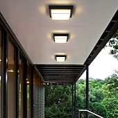 baratos Candeeiros de Teto-luminária de teto externa à prova d&#039;água e à prova de insetos varanda jardim gazebo porta de entrada corredor corredor beiral externo luminária de teto