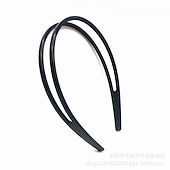 abordables Accesorios para el peinado del cabello-1 diadema de plástico para mujer, antideslizante, de doble fila, con peine de dientes, diadema antideslizante para el pelo, bandas para el pelo con dientes finos, accesorio para el pelo simple y