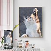 ieftine Imprimate Oameni-Pânză personalizată de artă de perete, tipărituri și poster personalizate de portrete de familie - poster personalizat de familie 30x40cm/12''x16'' cadou personalizat de Valentine făcut la comandă