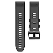 זול רצועות שעונים של Garmin-צפו בנד ל גרמין Fenix 7 7X 6 6X Pro Epix Pro 47mm 51mm Instinct 2X Approach S70 47mm S62 S60 Forerunner 955 945 Epix Marq Descent Quatix 22mm 26mm סיליקוןריצה תַחֲלִיף רצועה 22mm 26mm