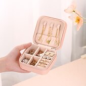 voordelige Sieradenkistjes-reissieraden organizer reissieradendoosje reissieradendoosje kleine sieradendoosje voor meisjes vrouwen