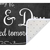 cheap Mats &amp; Rugs-Laundry Bath Mat Non-slip Runner Non Skid Machine Washable Area Rugs Laundry Decor for Kitchen, Bath, Washroom Blue White