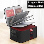 cheap Luggage &amp; Travel Storage-Multi-functional Document Bag Large-capacity Account Book Storage Box Storage Bag Waterproof Document Storage Bag