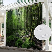 cheap Waterproof Curtains-Waterproof Outdoor Curtains for Indoor Wedding Patio Thick Privacy Grommet Curtains for Wedding Bedroom, Living Room, Porch, Pergola, Cabana