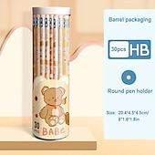 billiga Pennor-30st/50st söt tecknad penna grundskoleelever säkra giftfria blyfria elever med dagisbarn hb penna med suddgummi, gå tillbaka till skolan