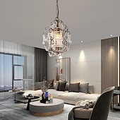 billige Lysekroner-led lysekroner, pendellys loft rustikk enkelthode jern led krystall lysekrone metall soverom auditorium hengende lampe takbeslag lys belysning rustikk elegant gårdshus komp 110-240v