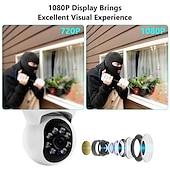 cheap Outdoor IP Network Cameras-HD 1080P 5G WiFi IP Camera Wireless Speed Dome PTZ CCTV IR Outdoor NetCam Monitoring Auto Tracking Full Color Night Vision Security Camera NetCam