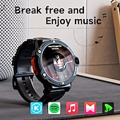 رخيصةأون ساعات ذكية-LOKMAT APPLLP 6 PRO ساعة ذكية 1.53 بوصة 4G LTE هاتف ساعة ذكية خلوية 3G 4G 2G عداد الخطى تذكرة بالاتصال متتبع النوم متوافق مع Android iOS نسائي رجالي GPS مكالمات بدون يد التحكم بالاعلام IP65