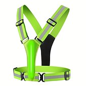 levne Dekorativní světla-USB dobíjecí LED reflexní vesta – vysoce viditelné bezpečnostní vybavení pro karnevalový běh, cyklistiku, chůzi a noční sporty