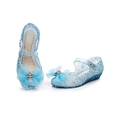 cheap Accessories-Frozen Cinderella Princess Elsa Masquerade Jelly Shoes Comfort Jelly Shoes Movie Cosplay for Girls&#039; Kid&#039;s Carnival Masquerade