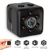 cheap IP Cameras-1pc SQ11 1080P Portable Wearable Night Vision Small HD Nanny Camera Mini Indoor Covert Security Cube Camera Conference Video Recorder