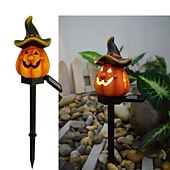 olcso Halloween kellékvilágítás-halloween kültéri napelemes pumplin lámpák jack o lámpás modern udvarhoz műgyanta padlóbetét táj dekoráció hamis sütőtök fények