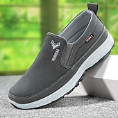 billige Slip-ons og loafers til herrer-menns uformelle sorte og hvite, pustende mesh slip-on loafers for hverdagskomfort