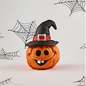 billiga Halloweenhängande och bordsdekorationer-halloween spöke pumpa prydnad mikro landskap prydnad skrivbordet harts liten prydnad