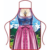 levne zástěry-Pivo Oktoberfest Kostým Zástěra Dámské šaty Lederhosen Oktoberfest / pivo Bavorský Bavorský pár Bavorský Mnichov Wiesn Louky Pánské Dámské Tradiční Styl Tkanina Zástěra