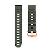 baratos Relógios Garmin-Pulseiras de Relógio para Garmin Fenix 7S Pro 6S 5S Plus Epix Pro 42mm Approach S70 42mm Instinct 2S Descent Mk2S D2 Delta S 20mm Silicone Substituição Alça 20mm Respirável Mulheres Homens Pulseira