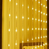 お買い得  USB電源-3M ストリングライト 100/200/300 LED EL 温白色 ホワイト マルチカラー クリエイティブストリングライト 窓 / カーテン / つららライト USB パーティー 屋外 USBパワード