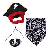economico Costumi-Cane Gatto Bandane e Cappelli Cappello a bandana di compleanno per cani Cosplay Costume di Halloween Cosplay Divertente Inverno Morbido Lavabile Confortevole Halloween All&#039;aperto Halloween Casual