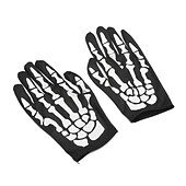 abordables Masques-Crâne de squelette Halloween Gants Masque Accessoires Halloween Horreur Déguisement effrayant Halloween Enfant Adulte Homme Femmes Unisexe Halloween Mardi Gras Déguisements d&#039;Halloween faciles Se