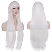 abordables Perruques de fête-perruques 32 80cm longue ligne droite anime mode femmes cosplay perruque fête perruque carnaval cosplay fête perruques