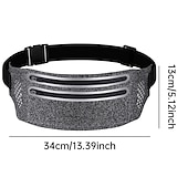abordables sac de téléphone universel-poche de taille ultra-mince en cours d'exécution sport sac banane pack voyage ventre taille ceinture en plein air double fermeture éclair randonnée poche portefeuille ceinture sacs