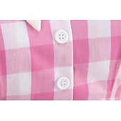 levne Šaty-Přehoz Klasik Retro A-Line šaty Flare šaty Pléd Kostkovaný Vzor gingham Dámské Dívčí Karneval Plesová maškaráda Dovolená Na den Čajový dýchánek Dospělé Šaty Šaty pro návrat domů Jaro léto