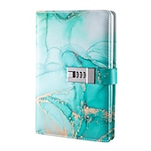 Χαμηλού Κόστους Notebooks &amp; Planners-Α5 180 Σελίδες Ρετρό Βιβλίο Κωδικού Πρόσβασης με Κλειδαριά Δημιουργικό Χειροποίητο Ημερολόγιο Πάχος Χαρτιού Σημειωματάριο Φοιτητή Δώρο Επιστροφής στο Σχολείο Σημειωματάριο Γραφικής Ύλης