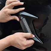 お買い得  車用ステッカー-2 個車のサイドベント空気流フェンダー吸気 abs ステッカーサメエラ自動シミュレーションサイドベントスタイリングカーアクセサリー