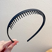 economico Accessori per acconciature-1pc moda antiscivolo fasce di plastica senza sforzo con denti pettine fasce per capelli magre per donne uomini ragazze adolescenti, denti lunghi morandi