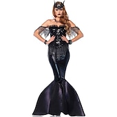 Mermaid Halloween Dress Cosplay Costume Movie / TV Theme Costumes Mermaid and Trumpet Gown Slip Adults' Women's Christmas Masquerade Halloween Masquerade Festival Easy Halloween Costumes Dress Up4
