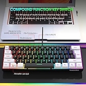voordelige Toetsenborden-bedraad gamingtoetsenbord klein rgb-membraan-gamingtoetsenbord met achtergrondverlichting ultracompact mini waterdicht toetsenbord voor pc-computergamers