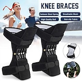 billiga Förbättring av hemmet-andningsbart halkfritt ledstöd knäskydd, knäförstärkningsstöd ledstöd fjäderstabiliseringsdyna powerlift knästöd svaga gamla ben sportklättring berg trappor
