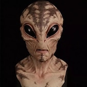 ieftine Masca și accesorii de Halloween-masca de halloween extraterestru amuzant extraterestru masca magica cosplay costum petrecere noutate masti latex cu cap complet pentru adulti si copii-halloween